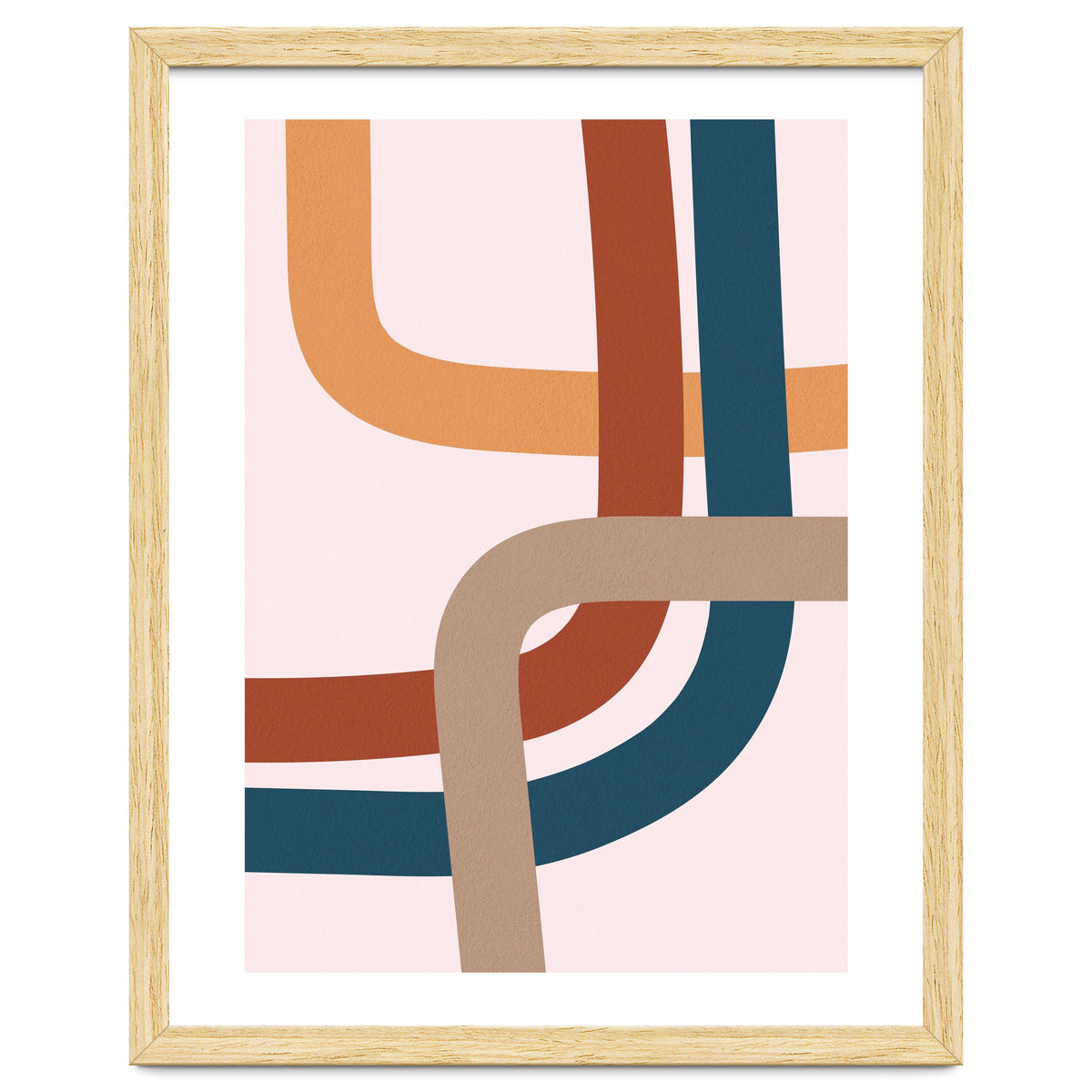 Abstract Colorful Line Art I