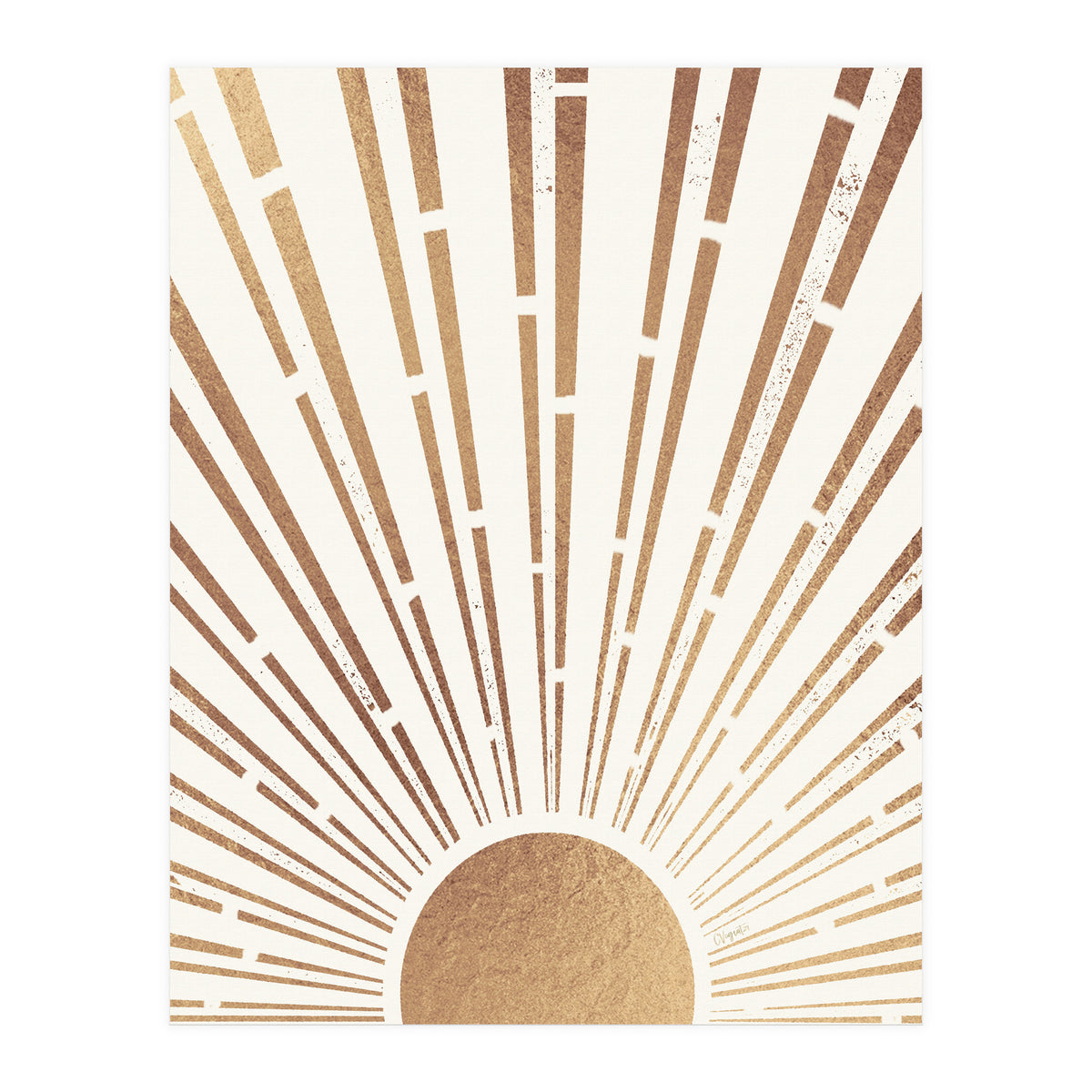 Sun Shines Inside You Gold (Print Only)