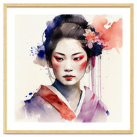 Watercolor Modern Geisha #3