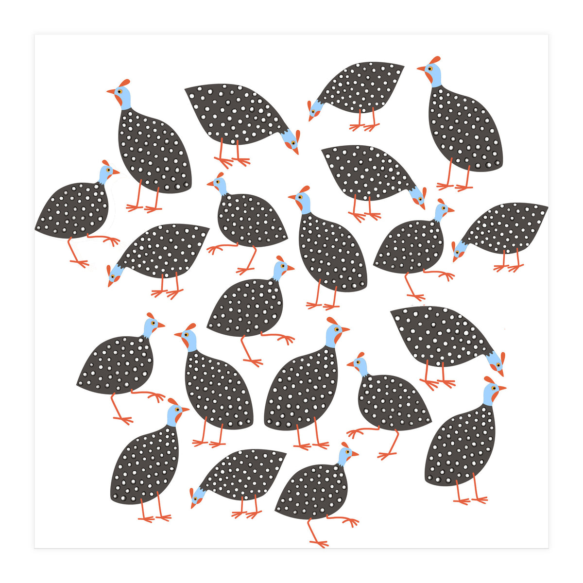Guinea Hens (Print Only)