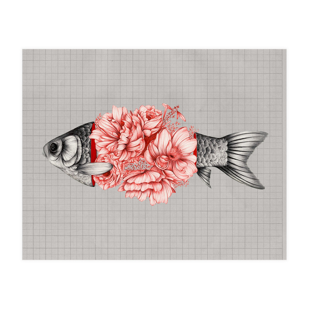 Vintage Tropical Aquarium Fish  (Print Only)