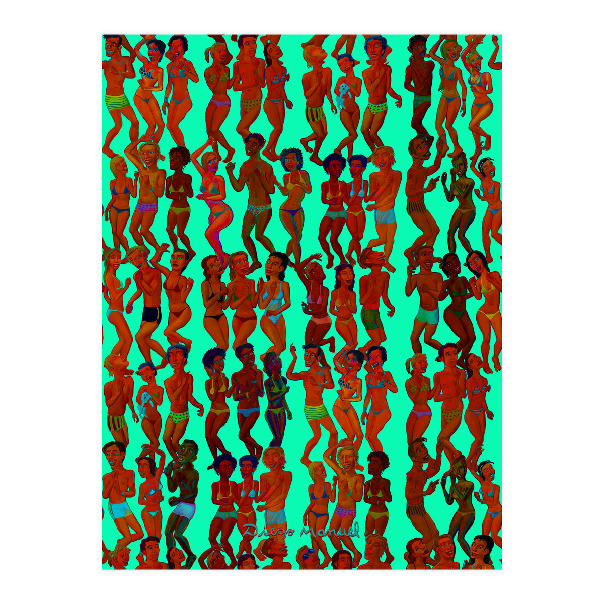 Fiesta En La Playa 9 (Print Only)