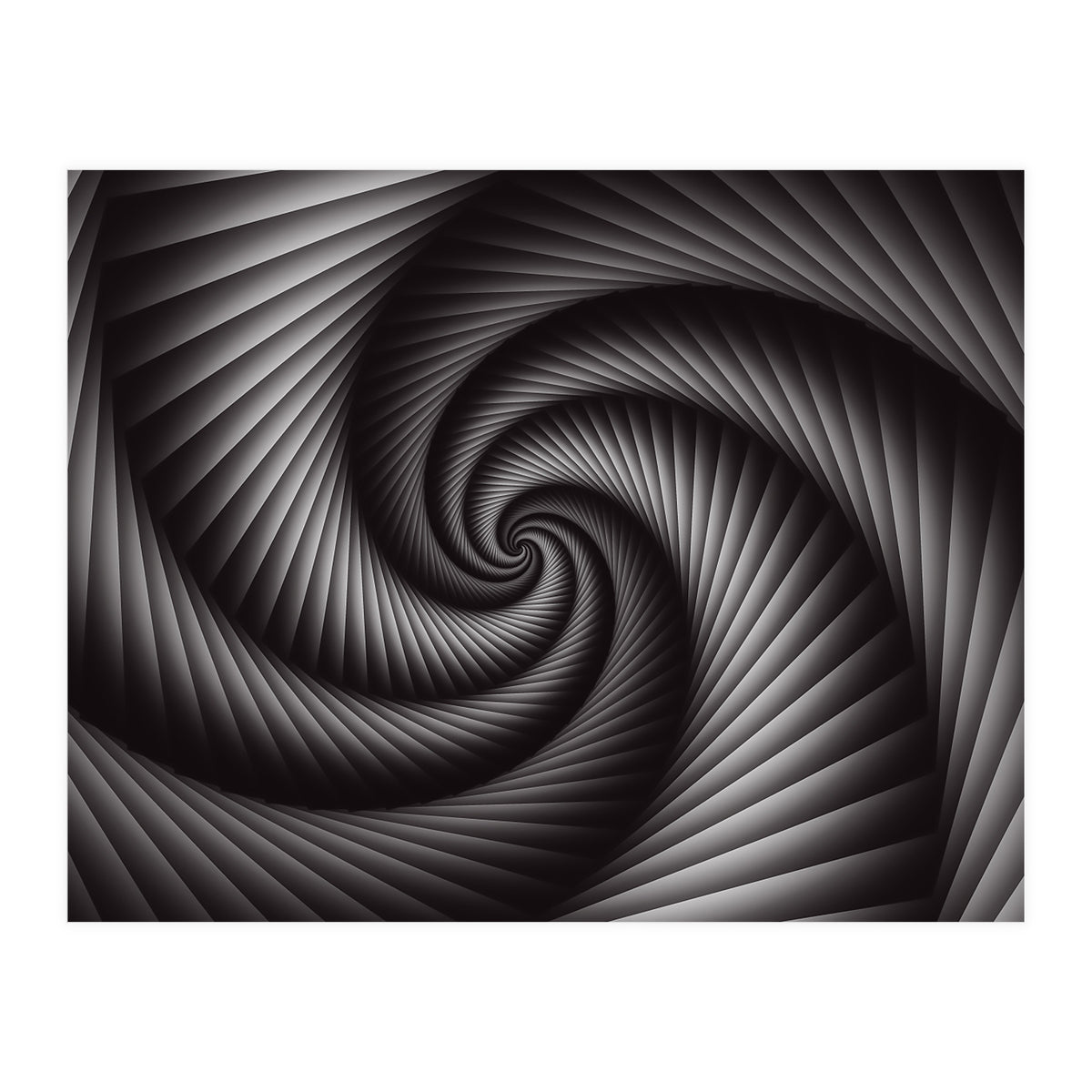 3d Abstract Spiral  (Print Only)