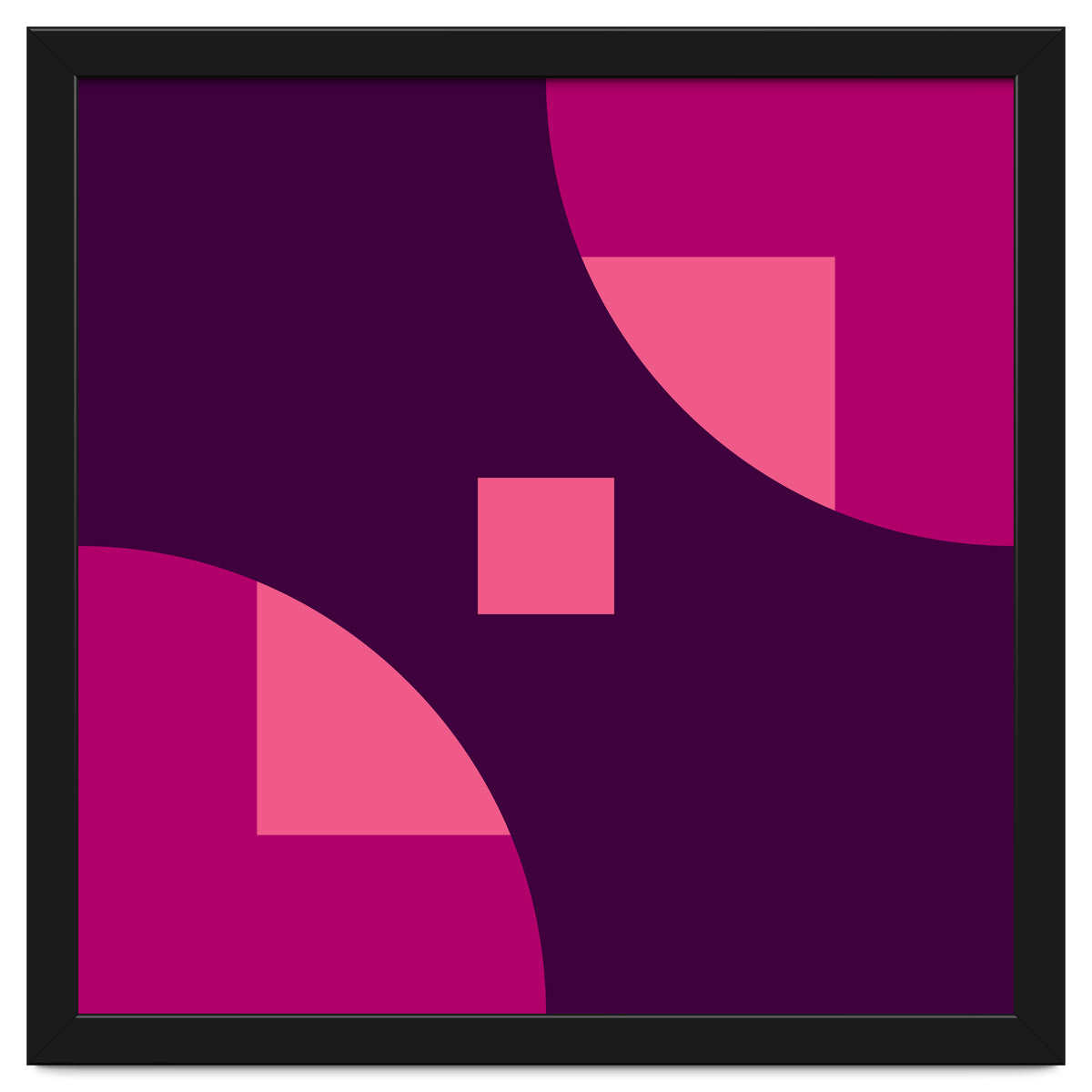 Geometric Shapes No. 1 - purple & pink squares