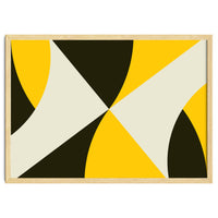 Geometric Shapes No. 4 - yellow, black & white