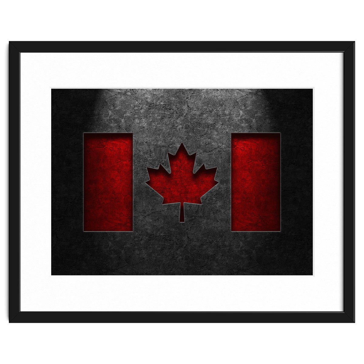 Canadian Flag Stone Texture