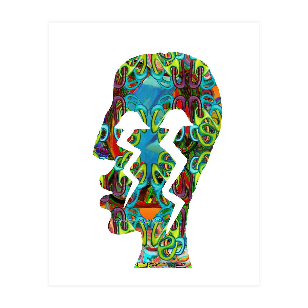 Perfil Con Rayos 4  (Print Only)