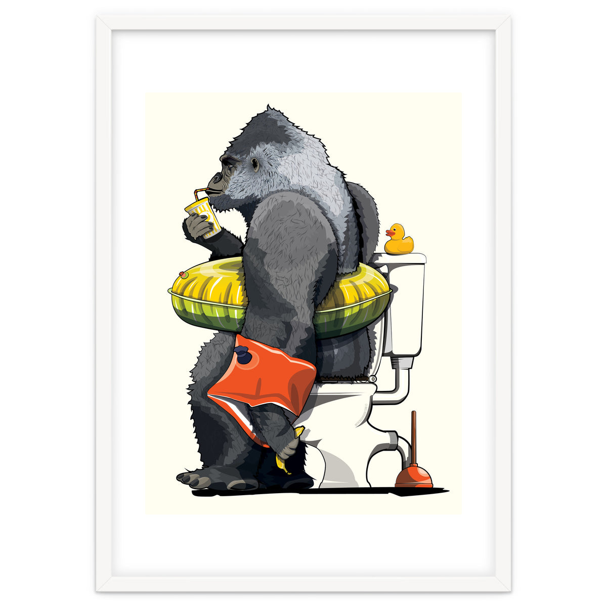 Gorilla on the Toilet, Funny Bathroom Humour