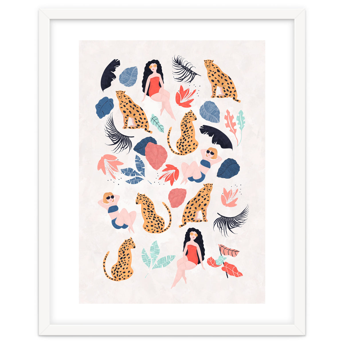 Tropical Girls And Cheetah