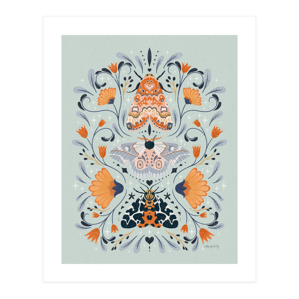 Floral Moths (Print Only)
