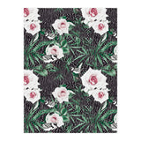 Dark flowery abstract of birds (Print Only) thumbnail