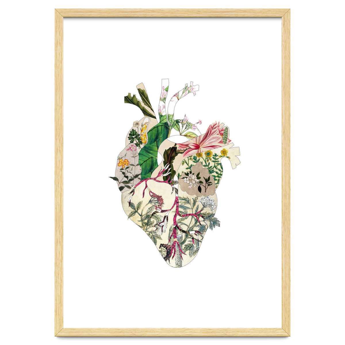 Vintage Botanical Heart