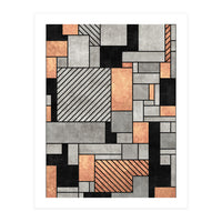 Random Pattern - Concrete and Copper (Print Only)