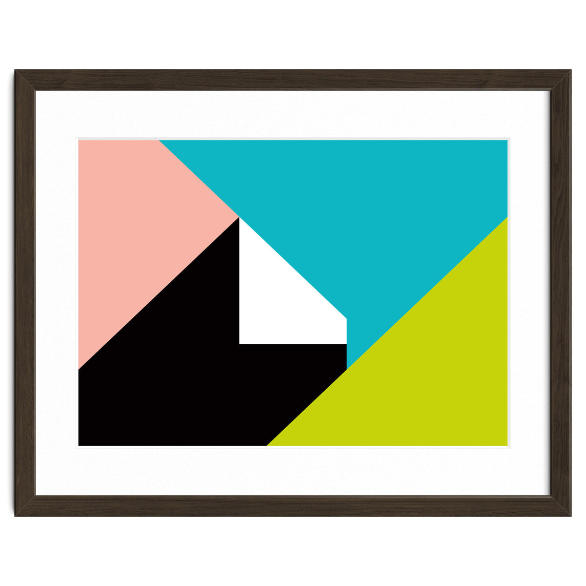 Geometric Shapes No. 266 - pink & lime