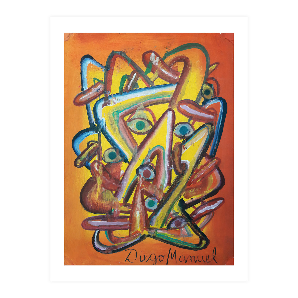 Formas Ojos Y Lenguas (Print Only)