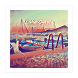 Boats On Lake Garda (Print Only) thumbnail