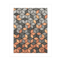 Concrete and Copper Cubes (Print Only)