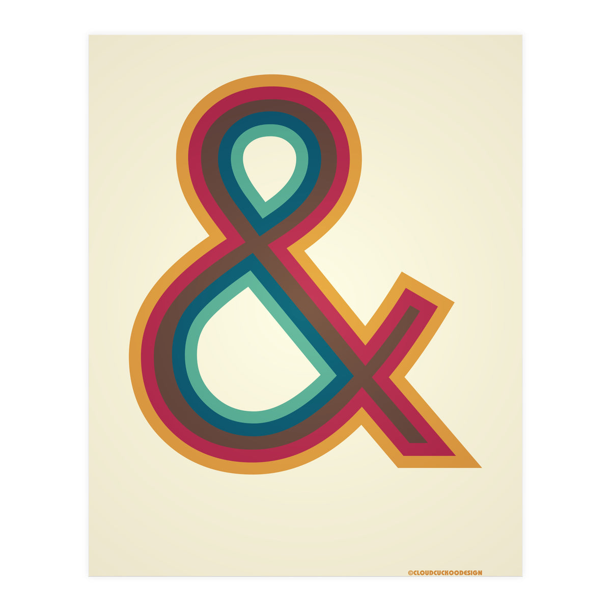 1970s Retro Ampersand (Print Only)