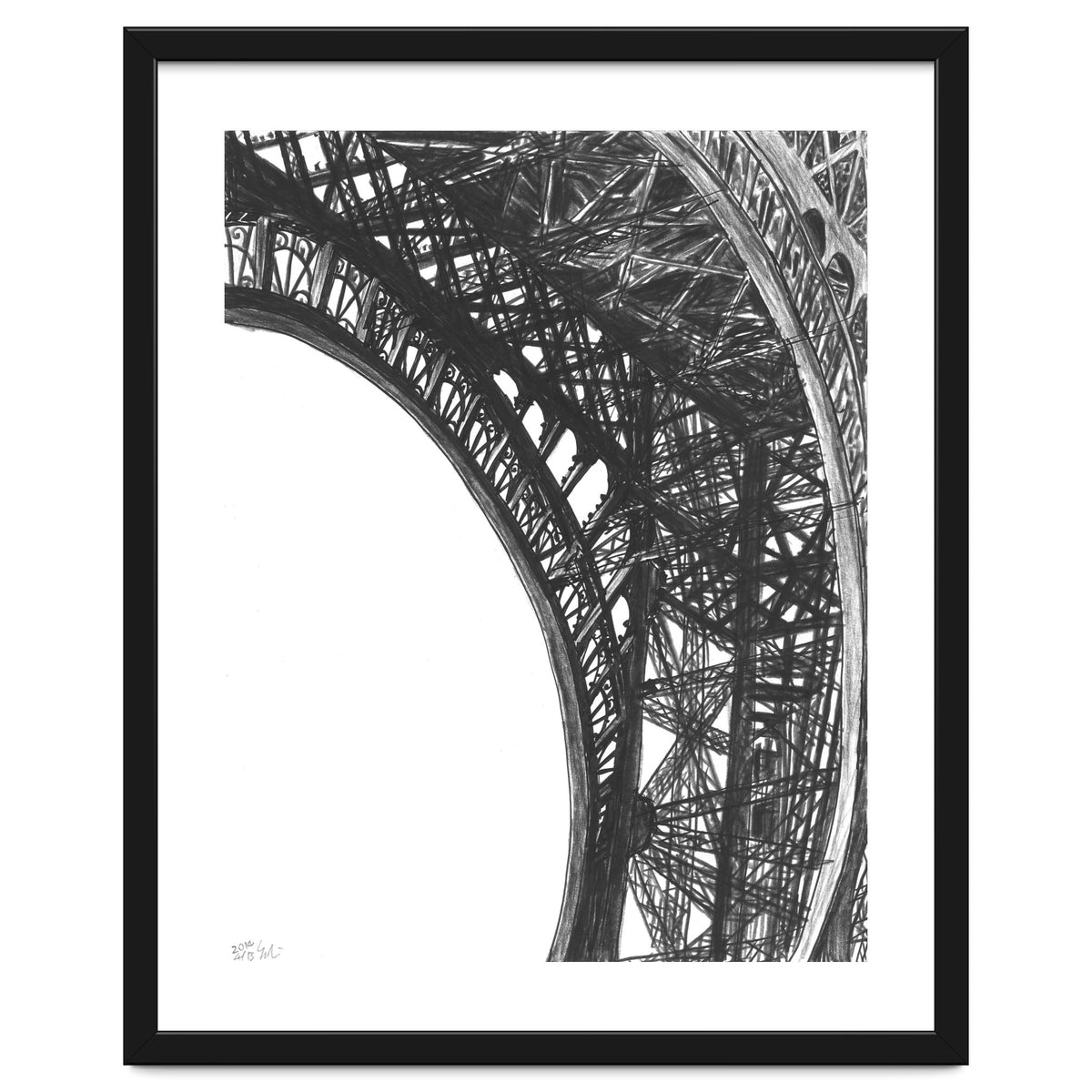 Looking Up The Eiffel