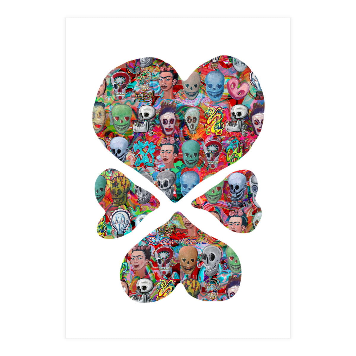 4 Corazones 2 Copia (Print Only)