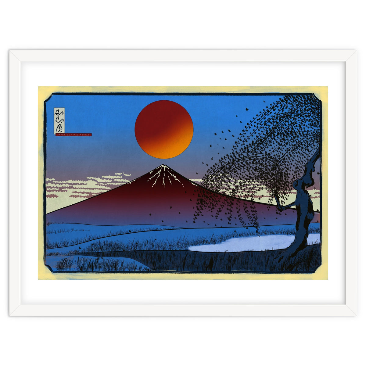 Mayon Volcano Ukiyo-e