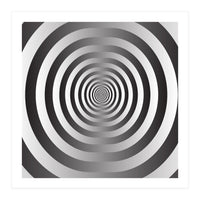 Black And White Spiral  (Print Only)