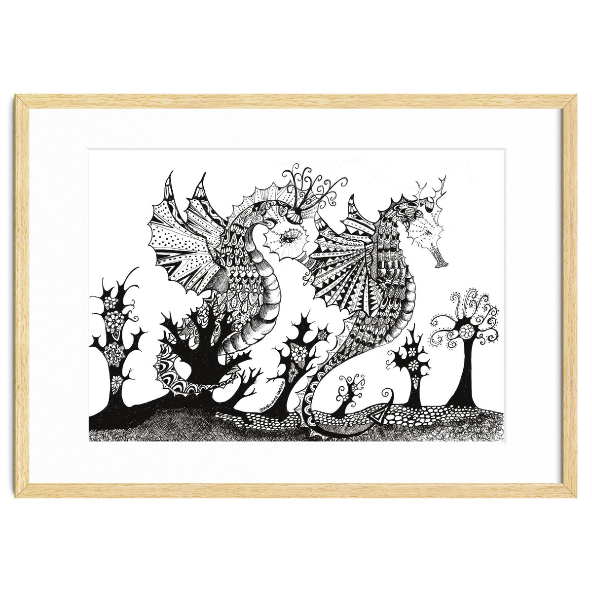 Seahorse Dragons Mystical Home