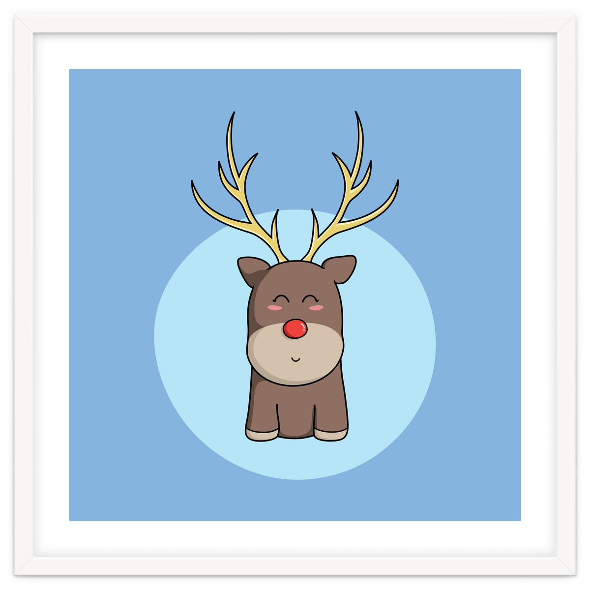 Kawaii Cute Christmas Reindeer