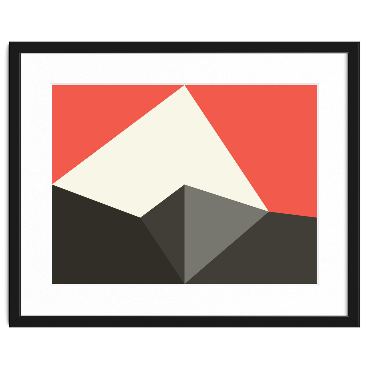 Geometric Shapes No. 77 - pink & grey