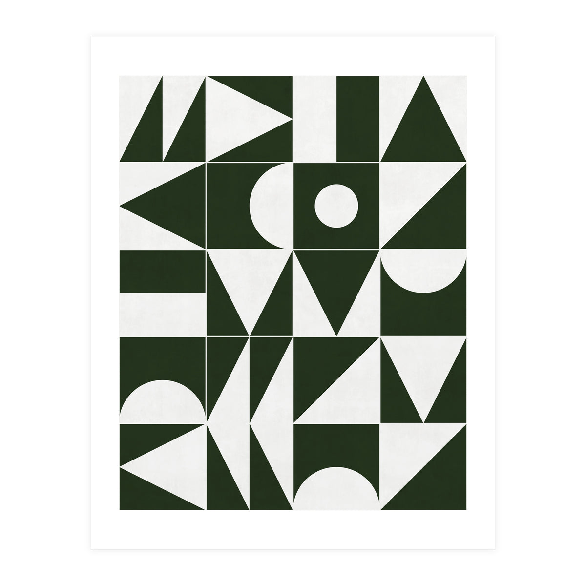 My Favorite Geometric Patterns No.15 - Deep Green (Print Only)
