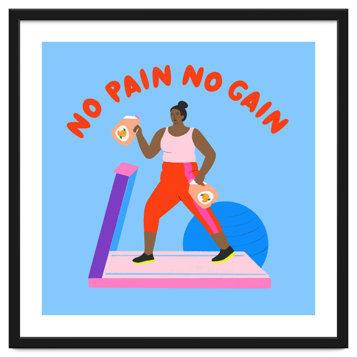 No Pain No Gain Square
