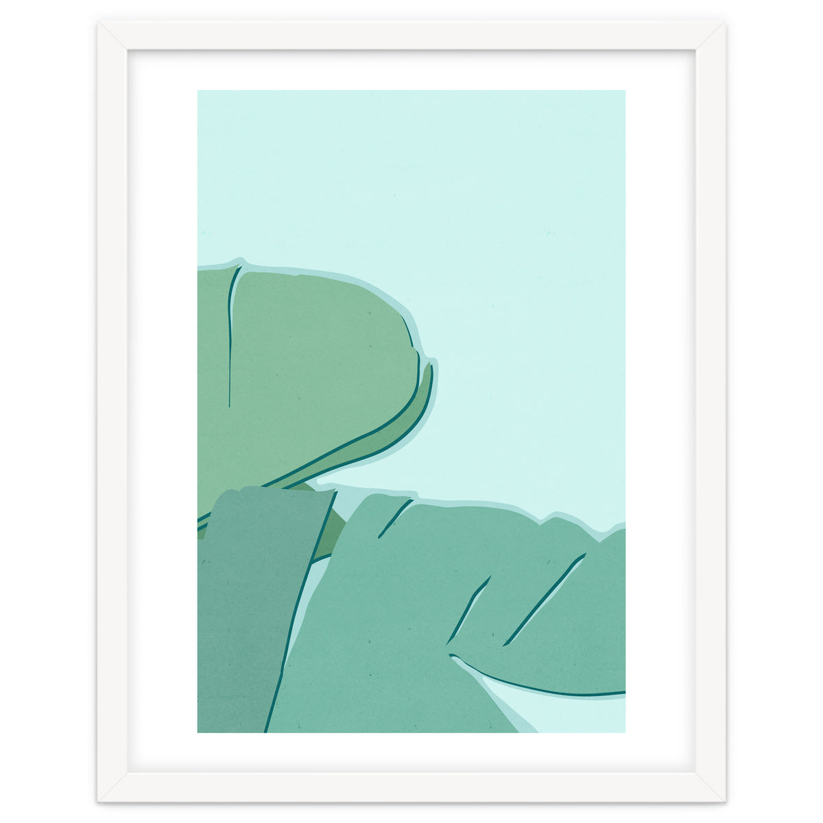 Abstract Banana Leaves Two - Greener Eden