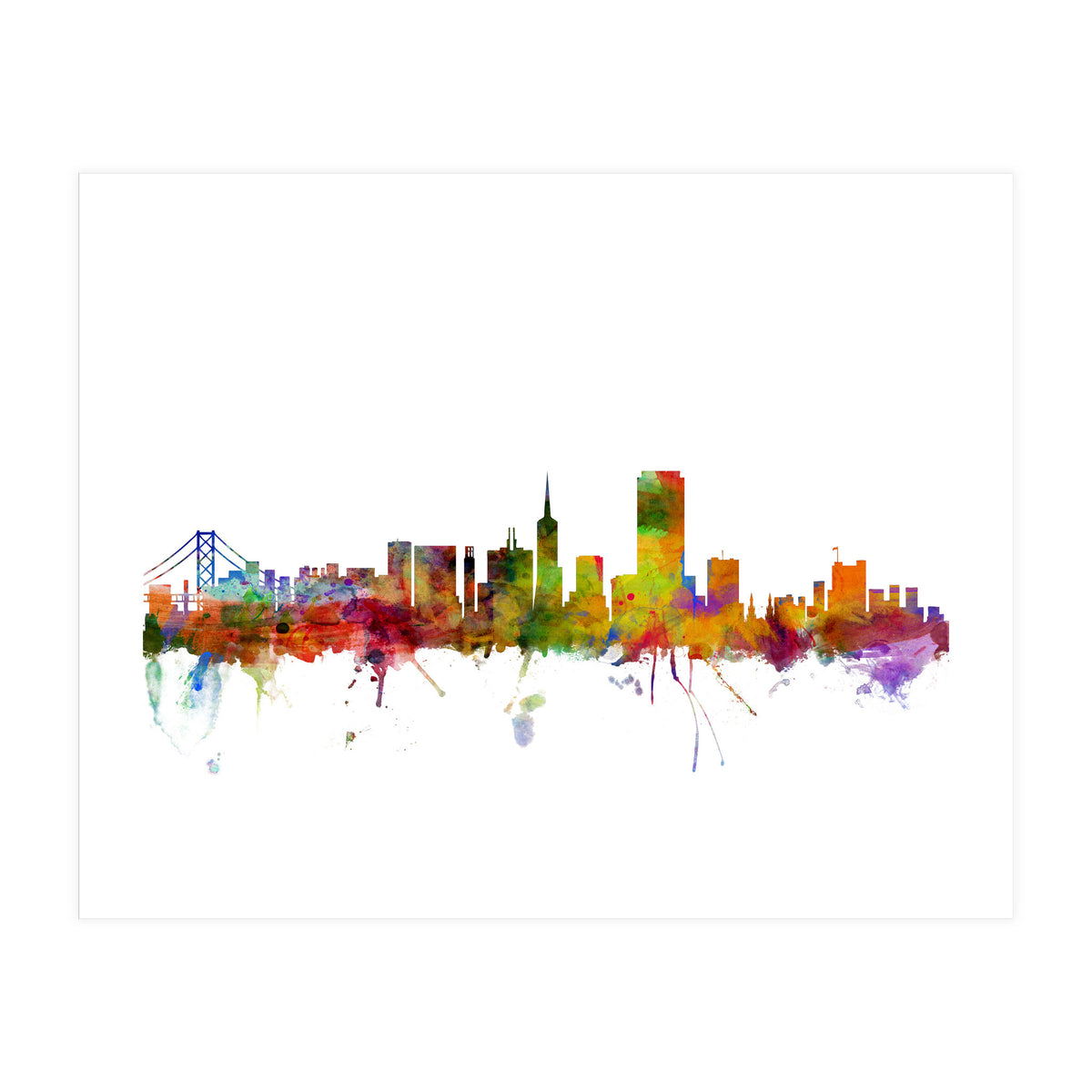 San Francisco California Skyline (Print Only)