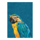 Macaw Portrait Blue Gold Glasses (Print Only) thumbnail