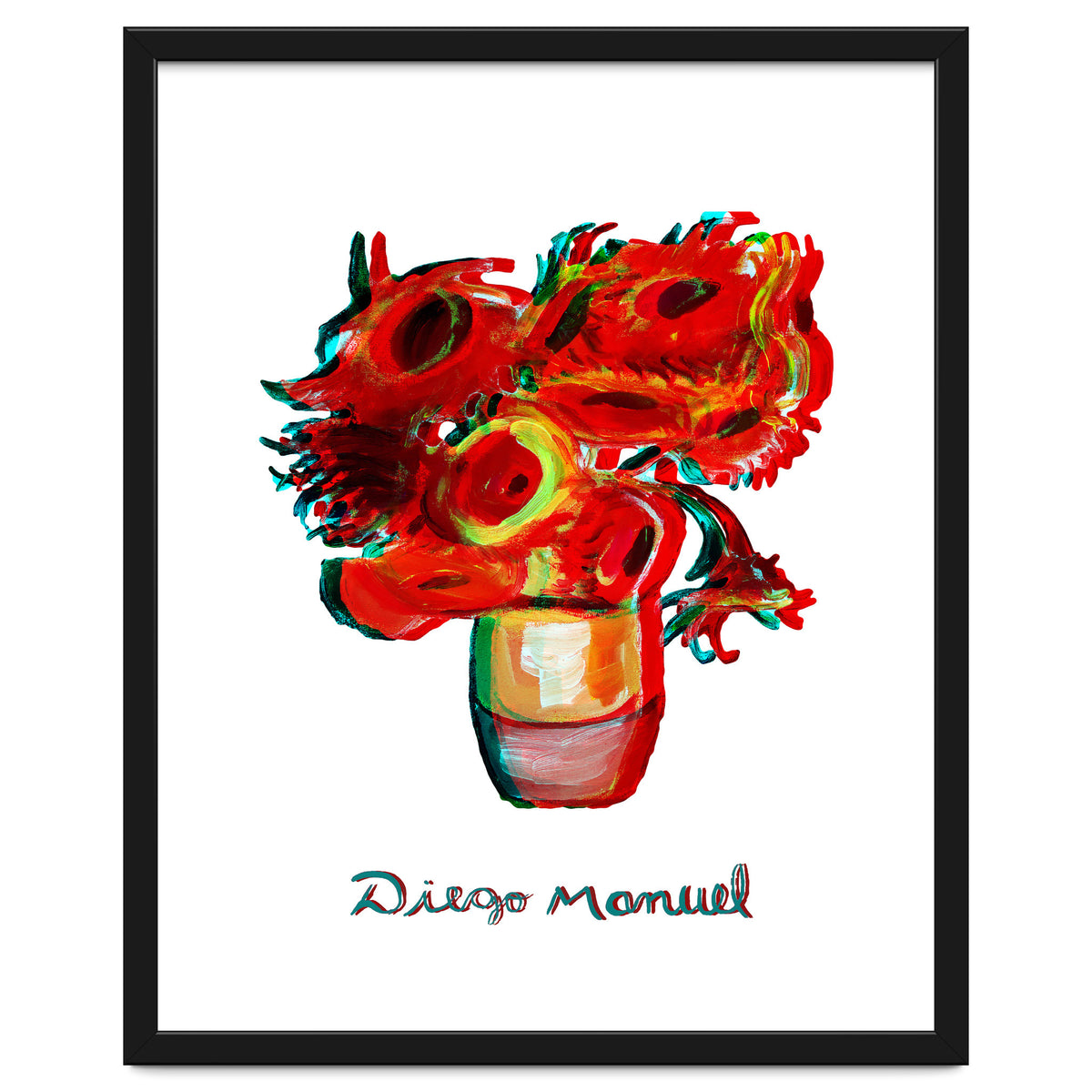 Florero Fondo Blanco 3d 2