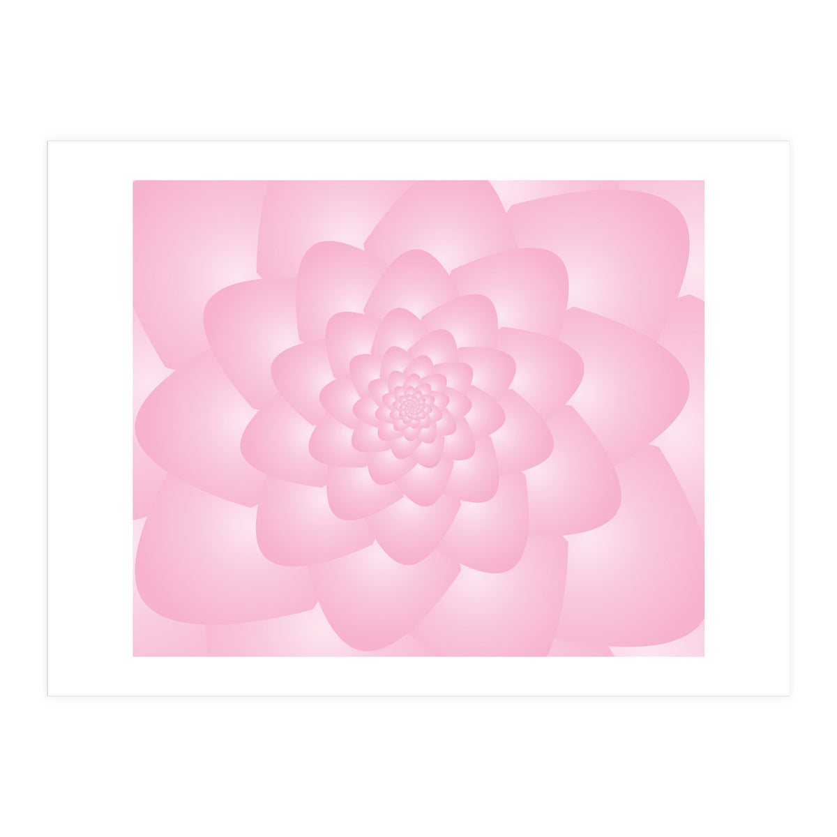 Pastel Colors Flower Pattern Set Red (Print Only)