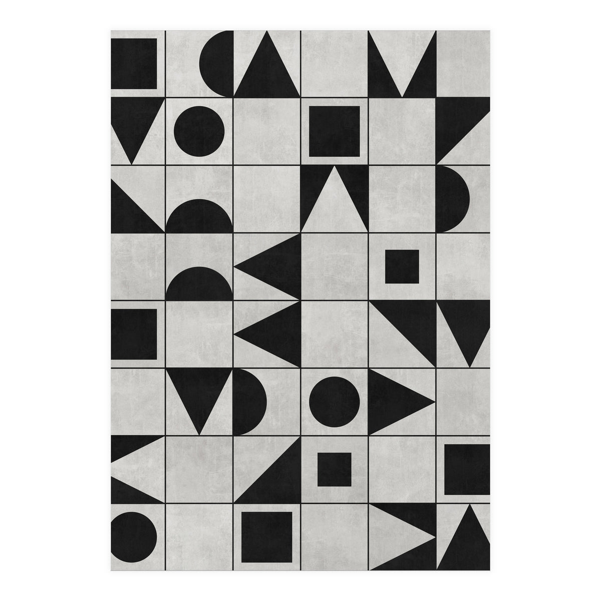 My Favorite Geometric Patterns No.12 - Grey (Print Only)