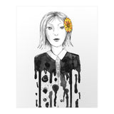 Flower dripping girl  (Print Only) thumbnail