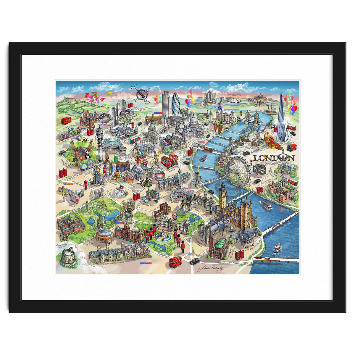 London Map Illustration