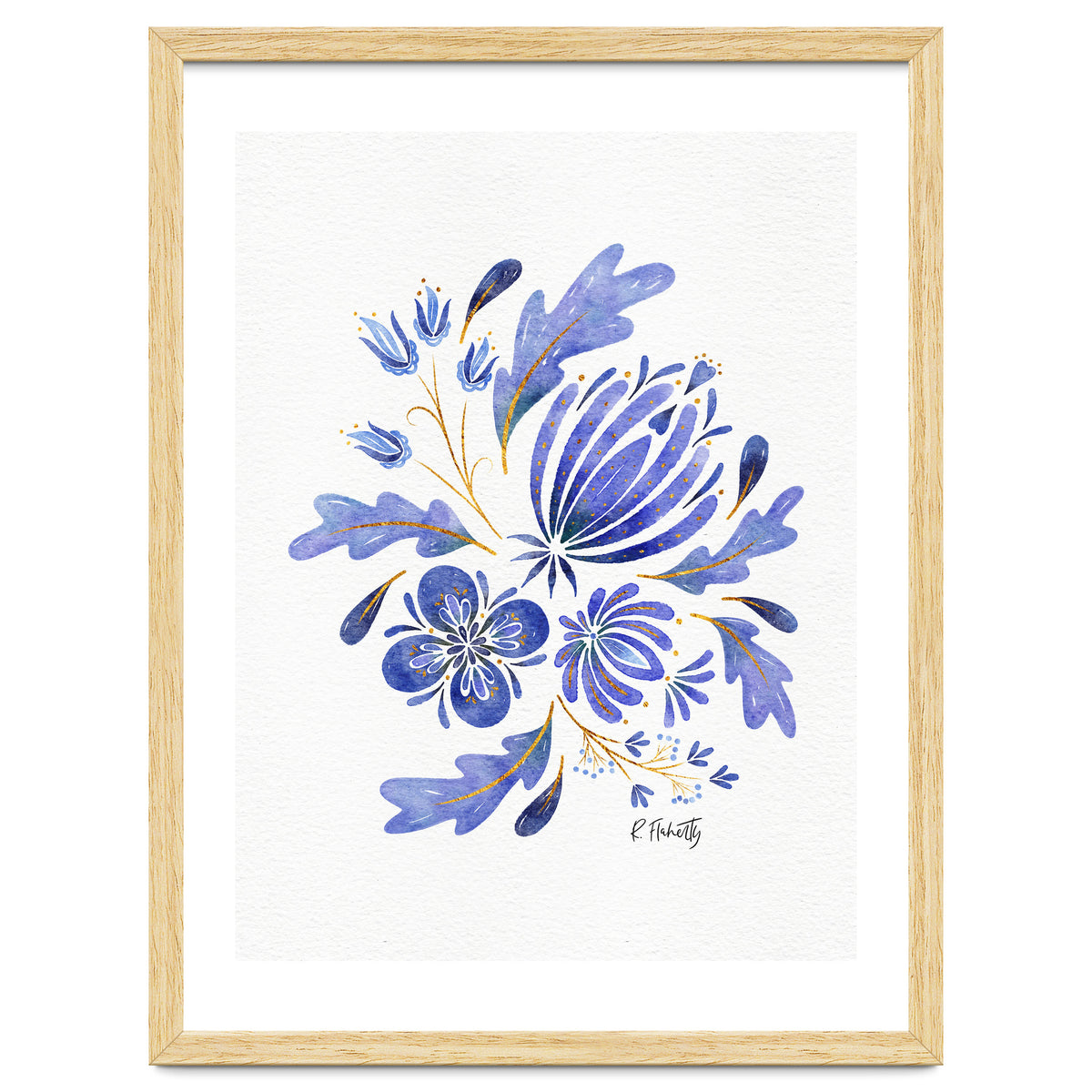 Protea Floral | Blue