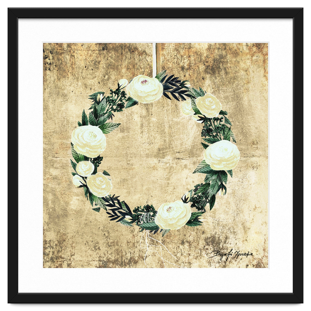 Wreath #White Flowers #Royal collection