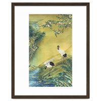 Cranes Under A Peach Tree