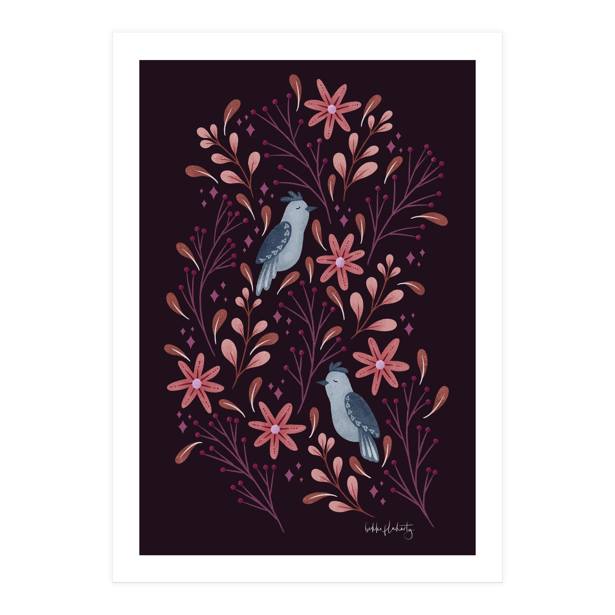 Folk-Art Birds (Print Only)