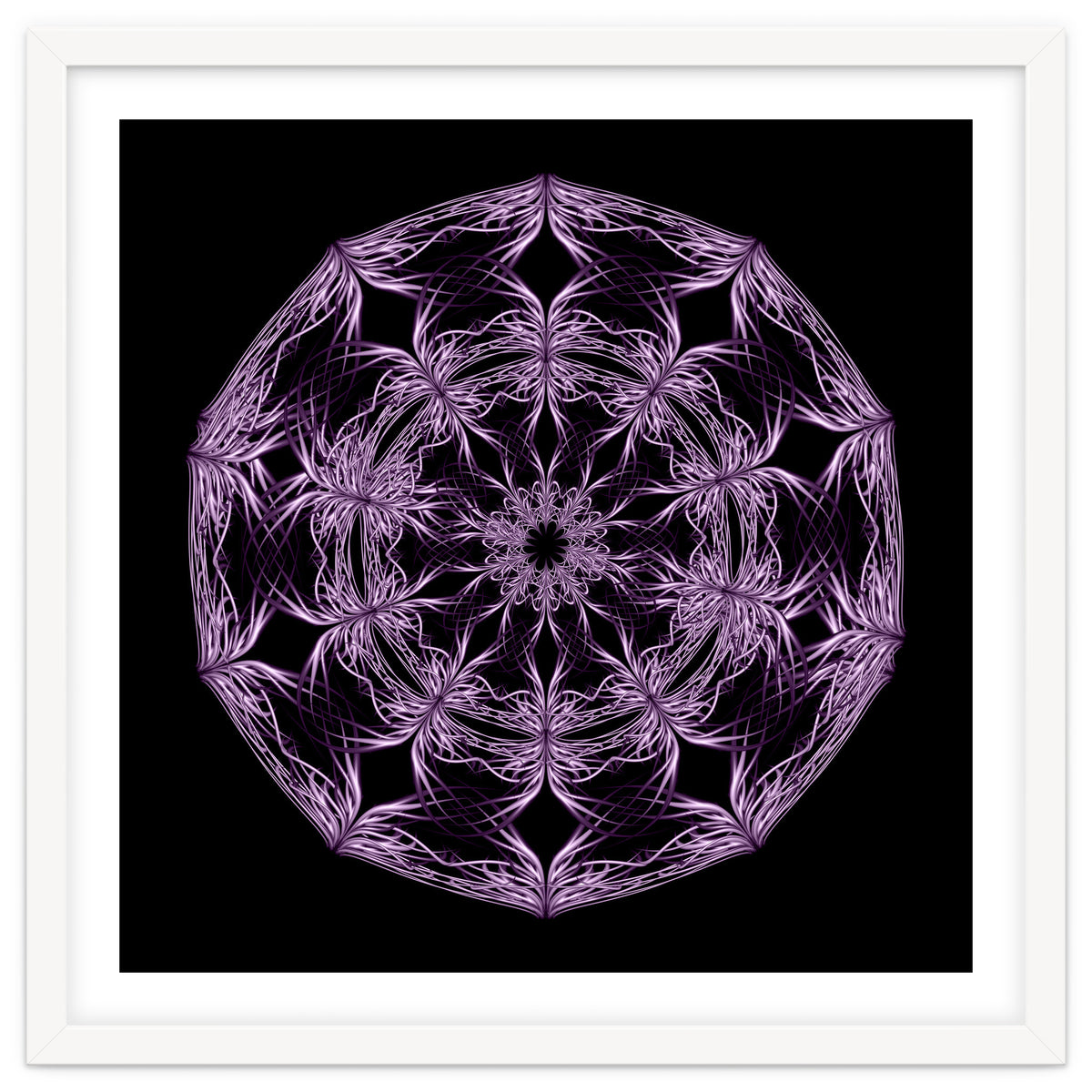 Mandala purple and black