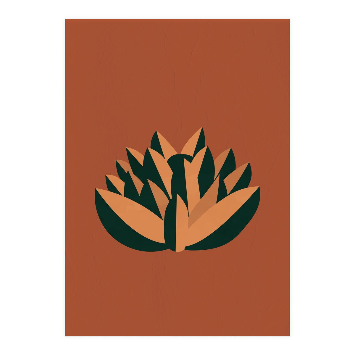 Bohemian Terracotta Flower (Print Only)