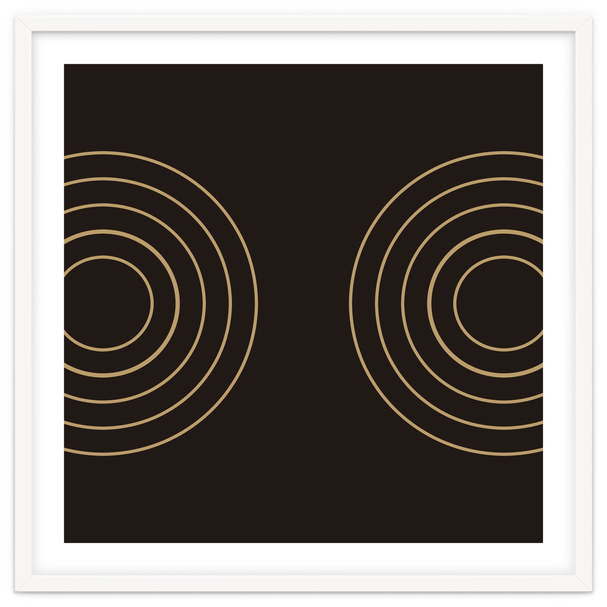 Golden circles | abstract minimal