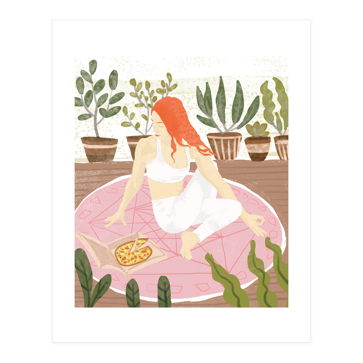 Yoga + Pizza (Print Only)