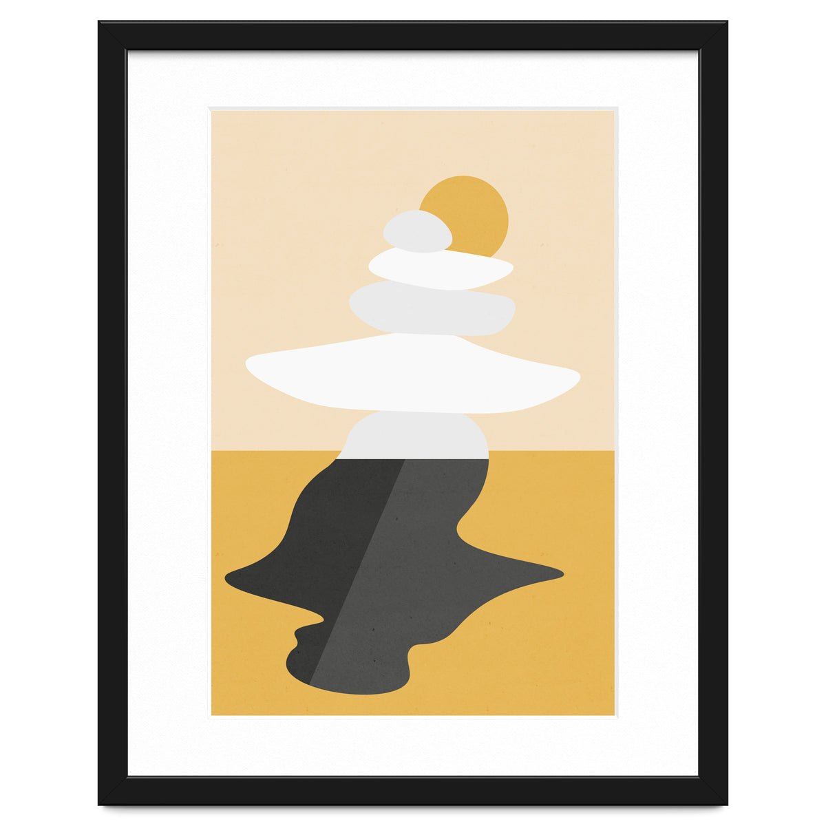 Abstract Cairn - Golden Desert