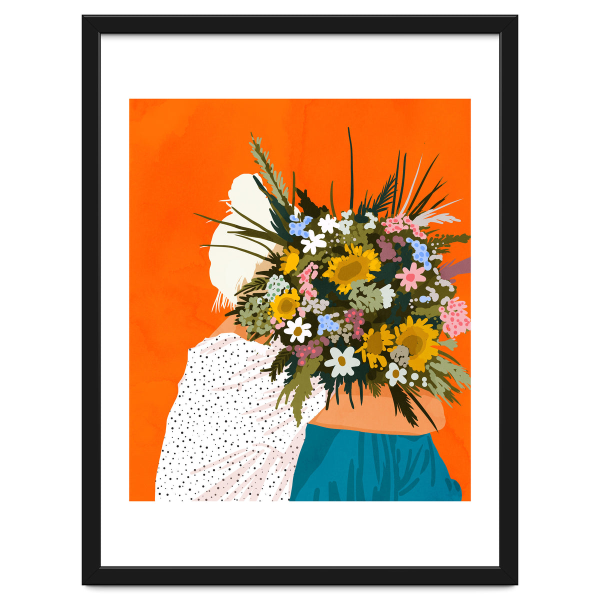 Happiness Is To Hold Flowers In Both Hands