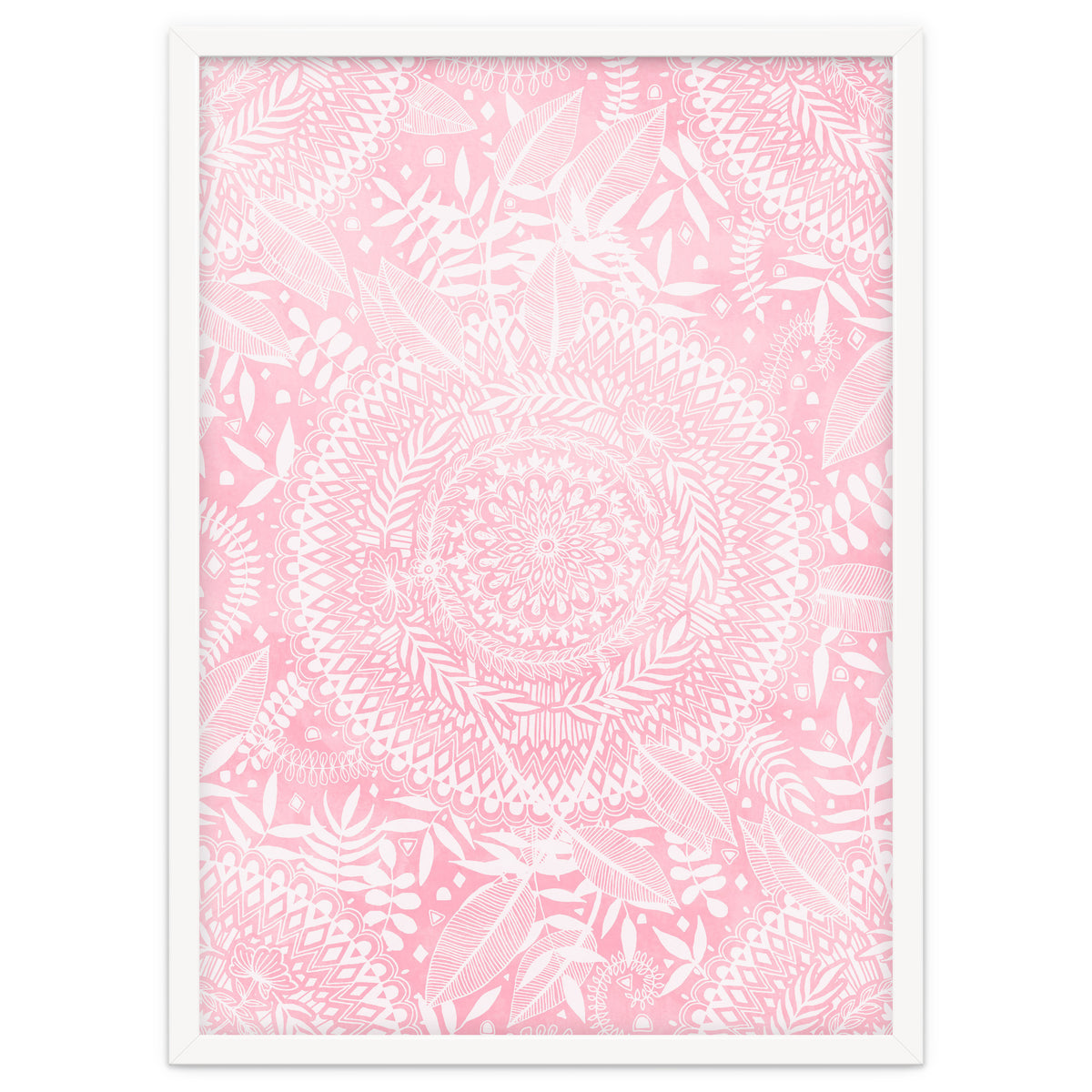 Medallion Pattern in Blush Pink